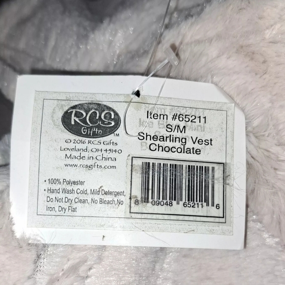 All Jazzed Up | Brown Faux Fur Shearling Vest Size Small NWT B26#6 - Picture 5 of 10